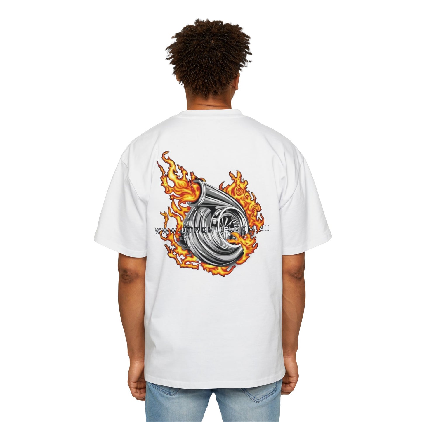 1/4 chub flame Oversized Tee