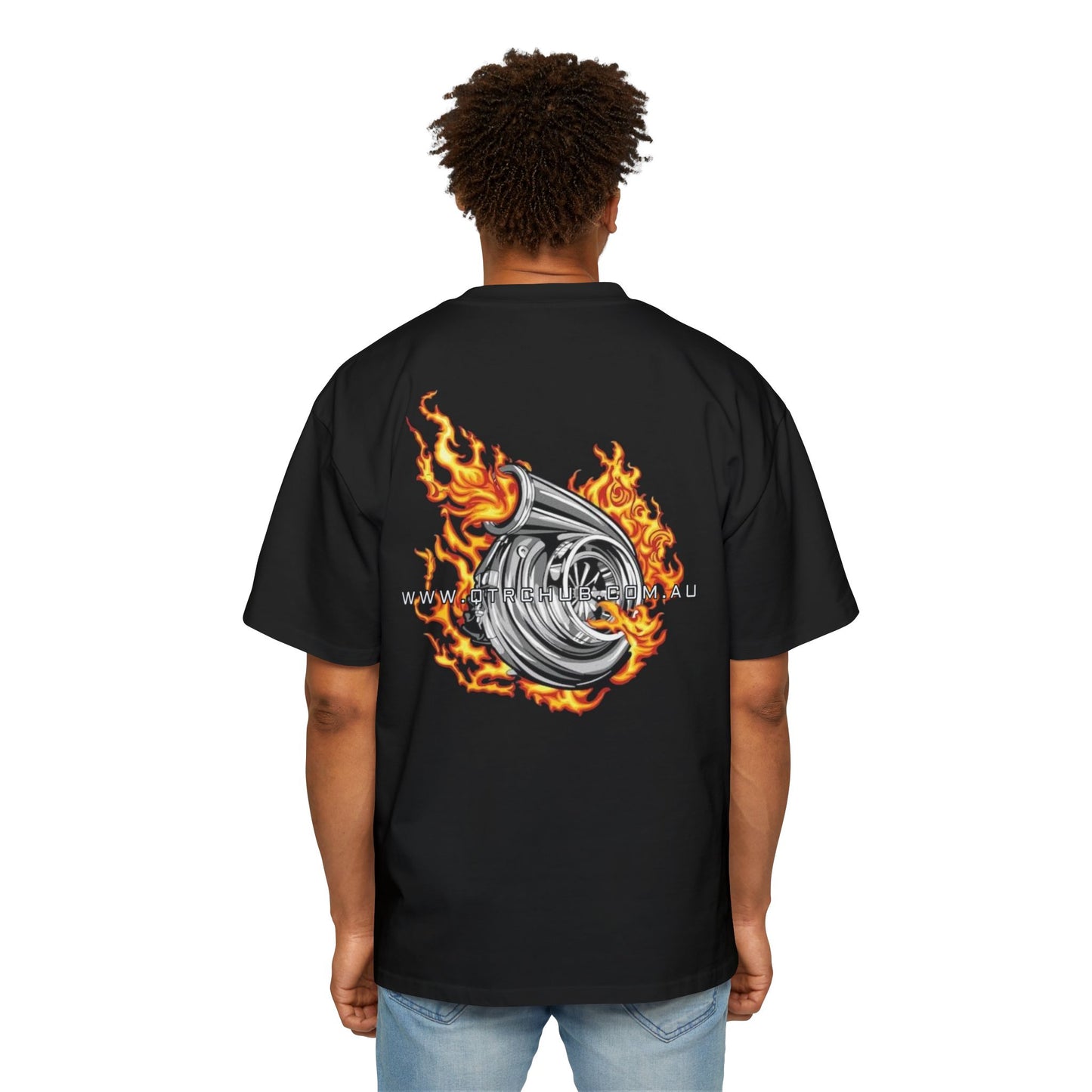 1/4 chub flame Oversized Tee