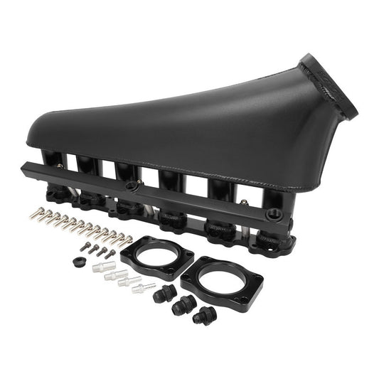 Proflow Intake Manifold Kit V2, For Ford Falcon XR6 BA/BF/FG Barra, Fabricated Aluminium, Black, 80mm Bore
PART NUMBER:PFEM67740BK